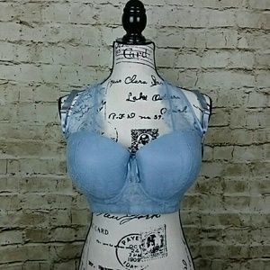 Smart & Sexy Curvy Lace Halter Bra 40DD